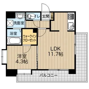 NEXUS水前寺【9階】の間取り