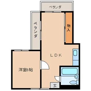 レジデンス松尾【5階】の間取り