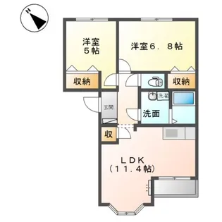 アリスタウン【1階】の間取り