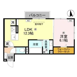 Lumiere du Soir(リュミエール ドゥ ソワール) Un【1階】の間取り