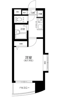 ガラ・シティ田町【3階】の間取り