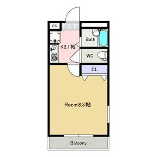 Kix【3階】の間取り