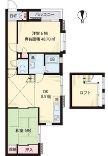 ガーデンハウス松本【2階】の間取り