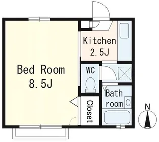 コーポイースト【1階】の間取り