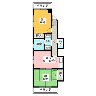 浅野ビル【6階】の間取り