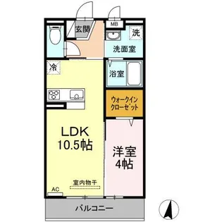 銀河タウン E【3階】の間取り