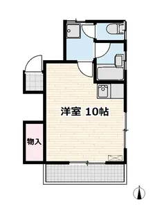 武蔵大和ハイツ【2階】の間取り