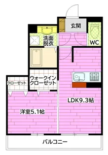 メゾン・レーヴ【1階】の間取り