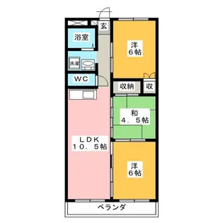 ロイヤル福光【2階】の間取り