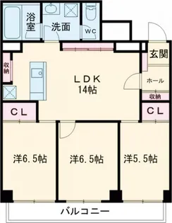 練馬クリスタルビル【4階】の間取り