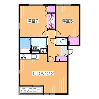 グランジュール欅【2階】の間取り