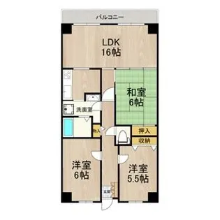 PHOENIX COURT 交野II【6階】の間取り