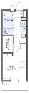 レオパレス竹松【2階】の間取り