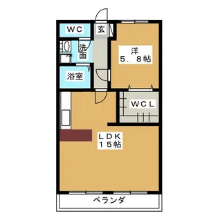 ラフォーレ大手【2階】の間取り