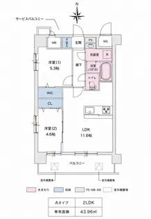 スプランディッドあびこ駅前DUE【3階】の間取り