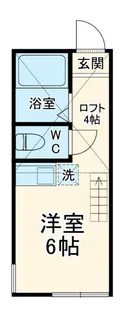 ユナイト和田町ティエール【1階】の間取り