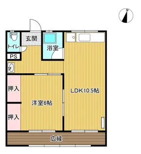 サンクススタジオ藤岡【3階】の間取り