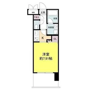 グランシス江坂【6階】の間取り