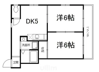 ベルディアス【1階】の間取り
