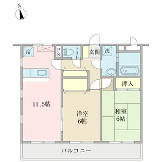 サンパティーク【1階】の間取り