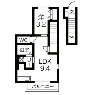 SANWA Crest【2階】の間取り
