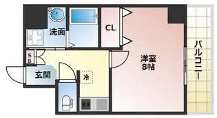 プライムコート天王寺町【2階】の間取り