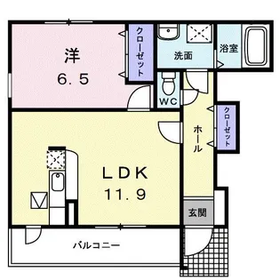 スターハイツA【1階】の間取り