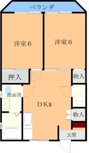 佐川ハイツ【2階】の間取り