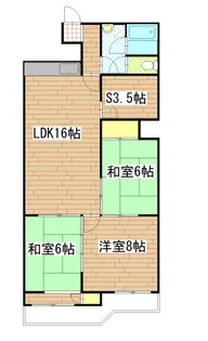 ネオプラザ北仙台【6階】の間取り