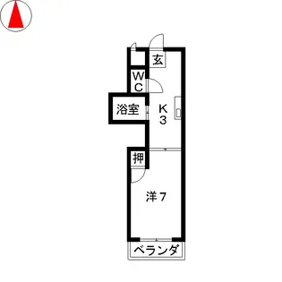 リバーシティ楠【3階】の間取り