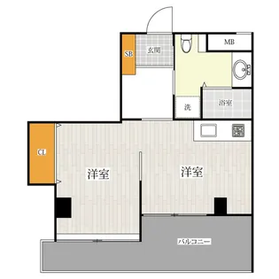 大濠レナーク【3階】の間取り