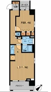 プライムアーバン日本橋横山町【8階】の間取り
