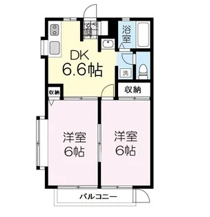 ハイデンス松森【1階】の間取り