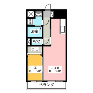 シンフォニー半田【4階】の間取り