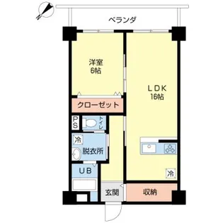 シャトー富士【5階】の間取り