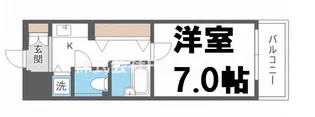 サムティ心斎橋EAST【3階】の間取り