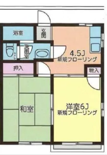 クローバービア【2階】の間取り