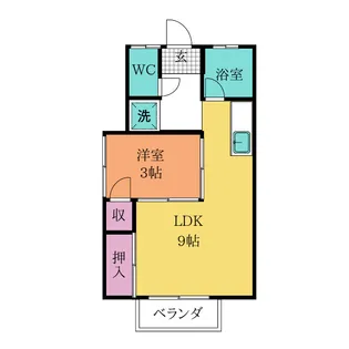 ひまわり荘【1階】の間取り