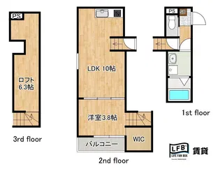 LFB APARTMENT新宿通【2階】の間取り