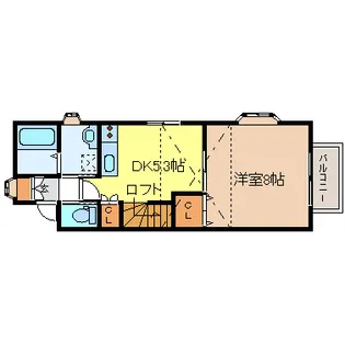 アヴァンセ岩切壱番館【2階】の間取り