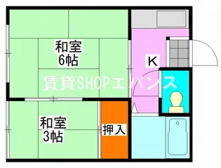 福寿荘【2階】の間取り
