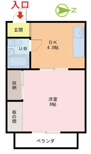 コーポ樹【1階】の間取り