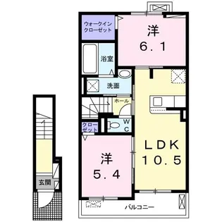 アテナ B【2階】の間取り