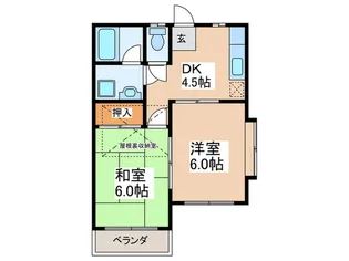サンパレスY【2階】の間取り