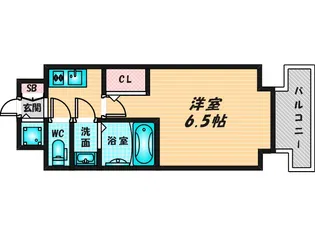 ARCOBALENO OSAKA FUSE【8階】の間取り