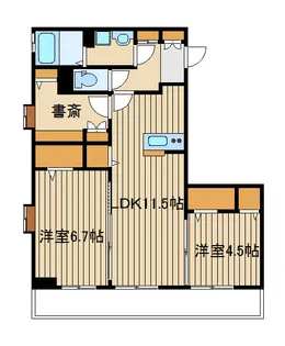ローズガーデンパレス【2階】の間取り