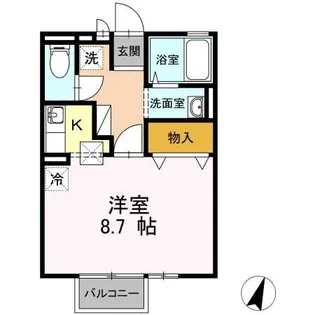 ビューコーポHARUII【1階】の間取り