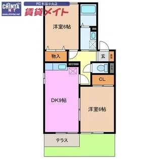 カーサボヌール A【1階】の間取り