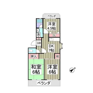 ベルエポック【1階】の間取り