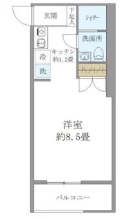 Nフローラ明大前【1階】の間取り